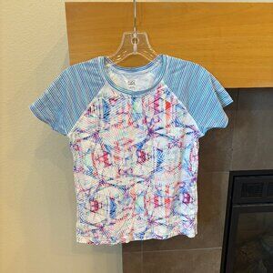 ATHLETA GIRL Rashguard Short Sleeves Size XL 14